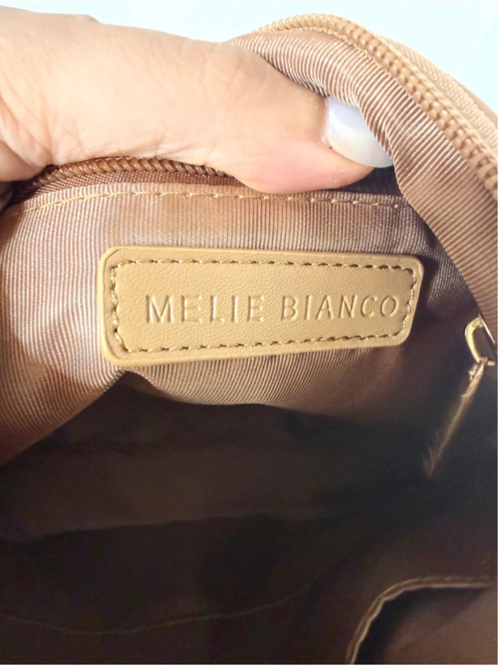 Women's Melie Bianco Tan Clutch One Size